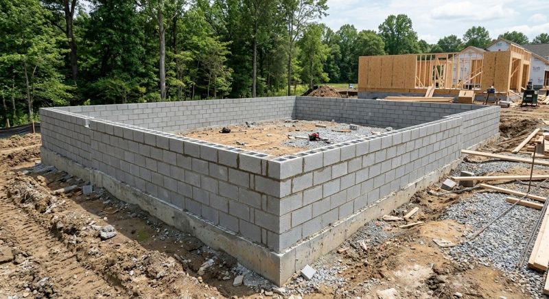 Block Foundation Installation in West Hartford, CT