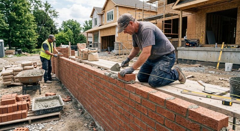 Brick Foundation Installation in Boston, MA
