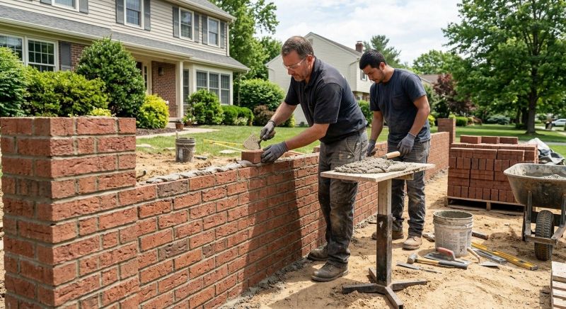 Brick Wall Construction in West Hartford, CT